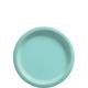 Robin's Egg Blue Extra Sturdy Paper Dessert Plates, 6.75in, 20ct